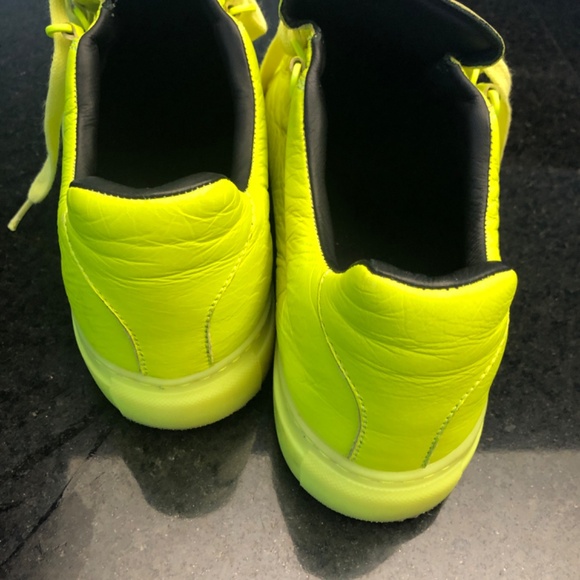 Balenciaga Neon Size 41 Designer Jogger Leather  Colourful Shoes - Picture 3 of 6